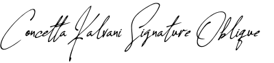 Concetta Kalvani Signature Oblique